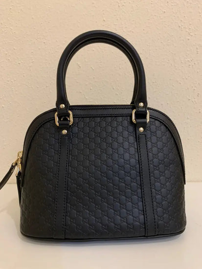 Gucci Dome Small Microguccisimas Black Crossbody Bag