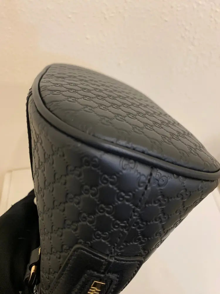 Gucci Dome Small Microguccisimas Black Crossbody Bag