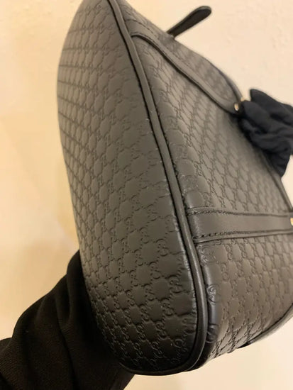 Gucci Dome Small Microguccisimas Black Crossbody Bag