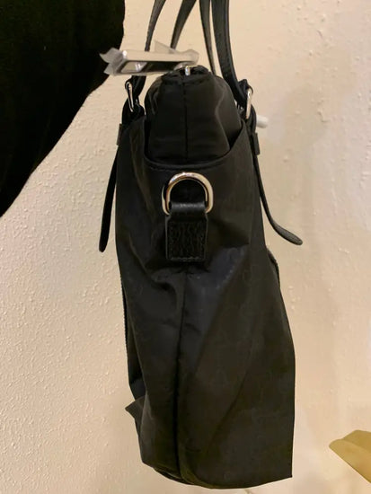 Gucci Guccissima Black Nylon Shoulder Bag