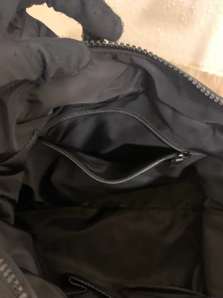 Gucci Guccissima Black Nylon Shoulder Bag