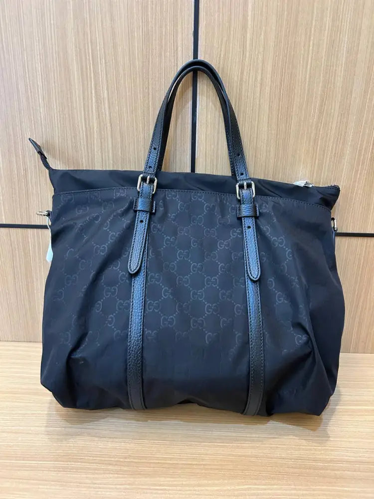 Gucci Guccissima Black Nylon Shoulder Bag