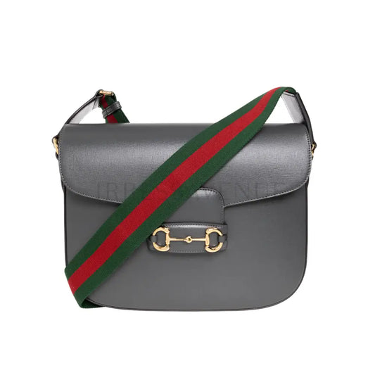 Gucci Horsebit Grey Crossbody Bag