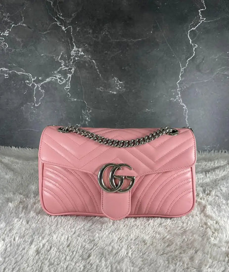 Gucci Marmont Small Pink Shw Crossbody Bag