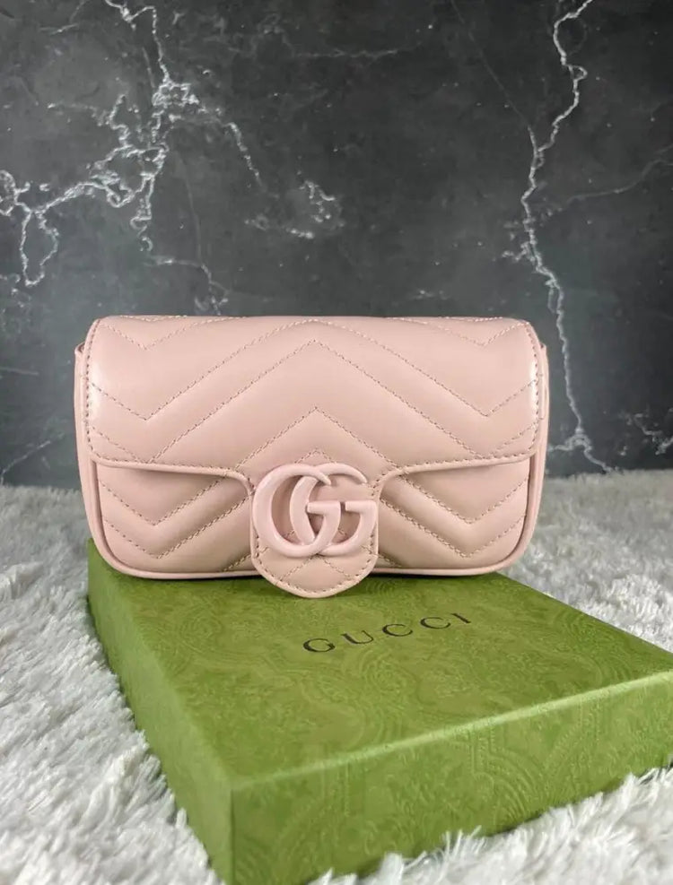 Gucci Marmont Supermini Pink Pastel Mini Bag