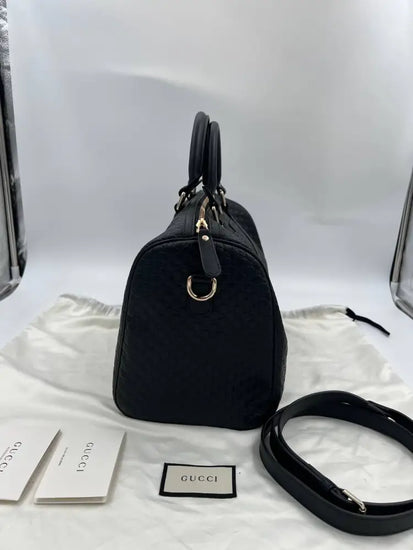 Gucci Medium Boston Bag Guccisima Leather Crossbody