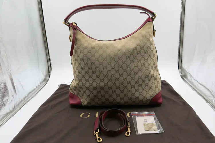 Gucci Miss Gg Original Hobo Dark Red Shoulder Bag