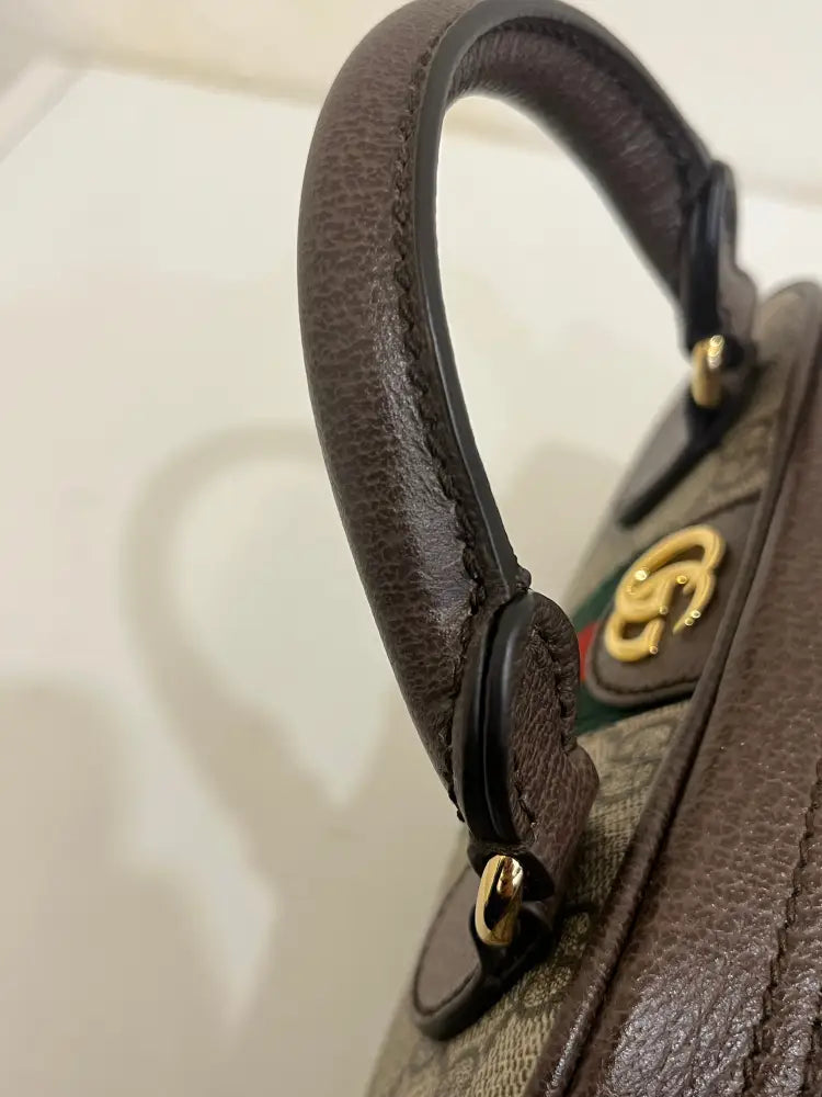 Gucci Ophidia Gg Brown Mini Handbag