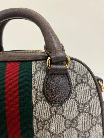 Gucci Ophidia Gg Brown Mini Handbag