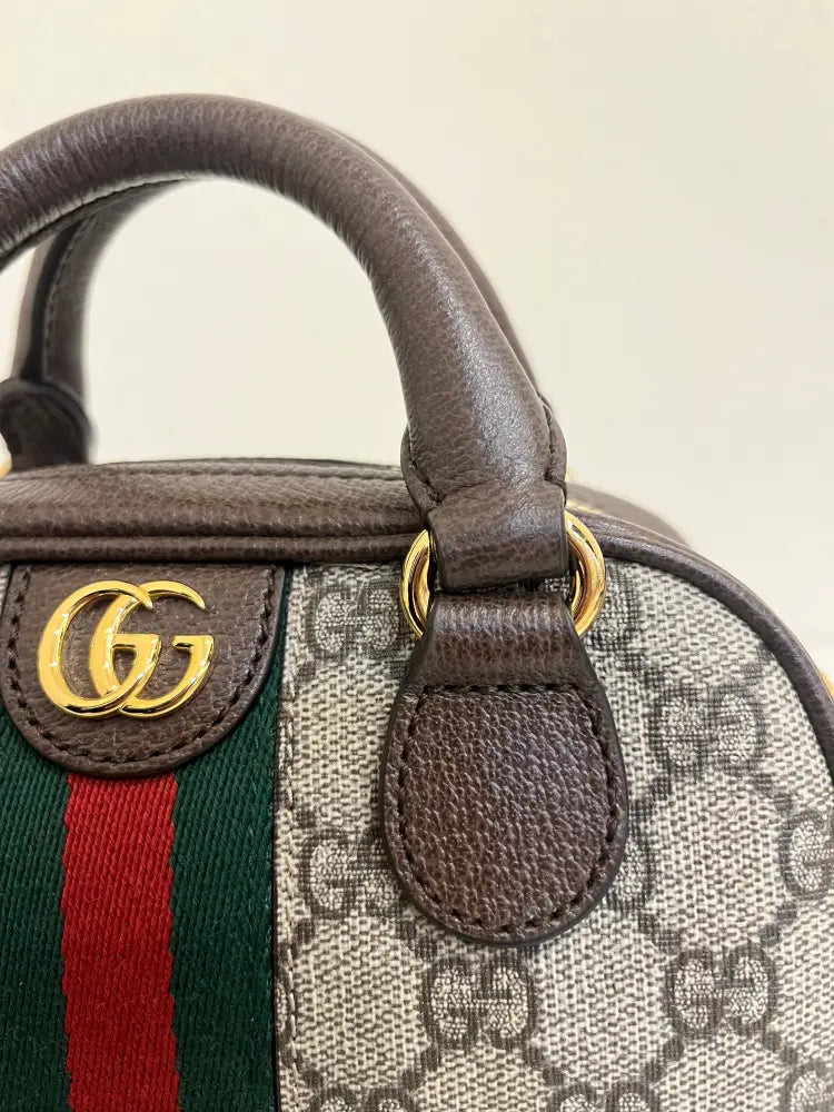 Gucci Ophidia Gg Brown Mini Handbag