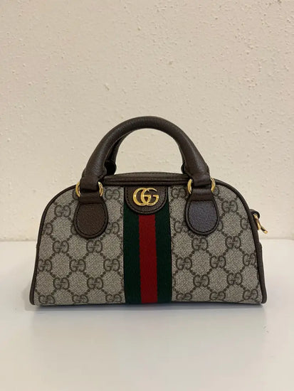 Gucci Ophidia Gg Brown Mini Handbag