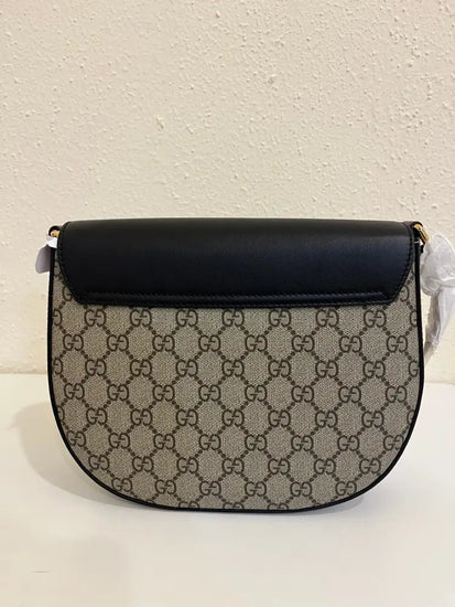 Gucci Padlock Halfmoon Black Crossbody Bag