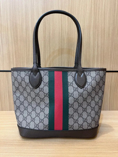 Gucci Petit Tote Bag Gg Brown 2024 Shoulder