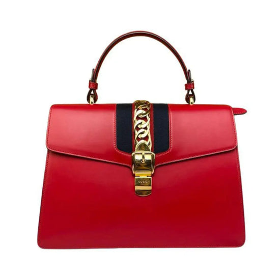 Gucci Sylvie Large Red Top Handle 2017 Handbag