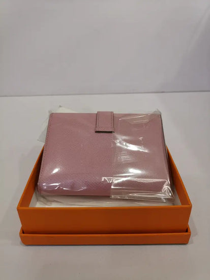 Hermes Bearm Compact Wallet Mauve Epsom Phw #U 2022