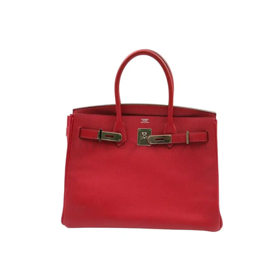 Hermes Birkin 30 Rouge Casaque Epsom Leather Phw Stamp Q Hand Bag