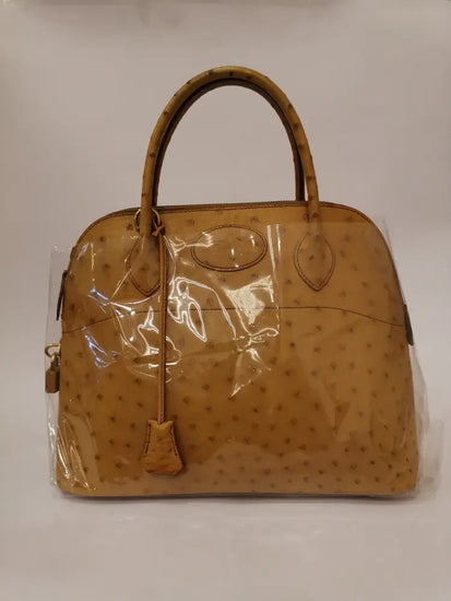 Hermes Bolide 31 Ostrid Gold #Z Circle 1996 Handbag