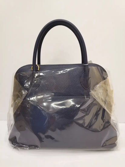 Hermes Bolide 31 Taurillion Clemence M3 Bleu Encre #C Handbag