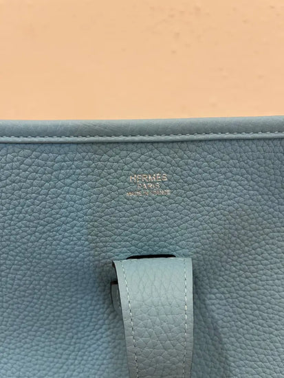 Hermes Evelyn 33 Blue 2017 Crossbody Bag