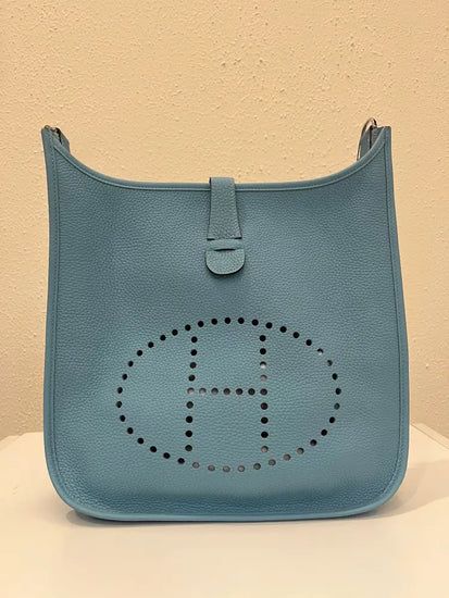 Hermes Evelyn 33 Blue 2017 Crossbody Bag