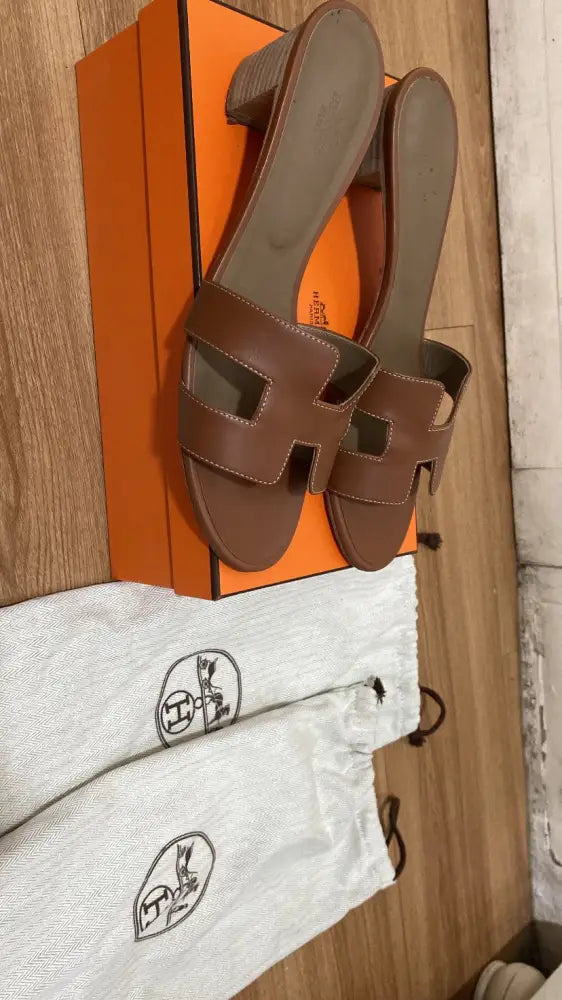 Sandals Hermes Women Brown Uk 41 Th 2023 Shoes