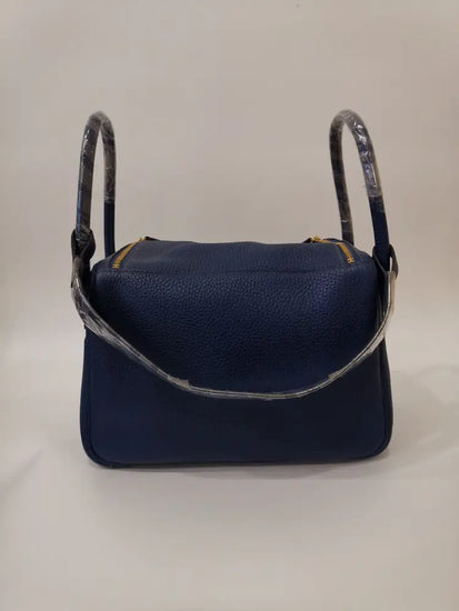 Hermes Lindy Blue L 26 Ghw Stamp D Handbag