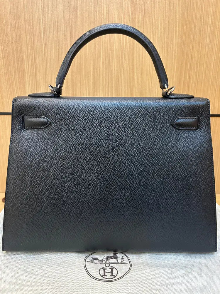 Hermes Sac Kelly Ii Sellier 32 Epsom Veau Black 2017 Shoulder Bag