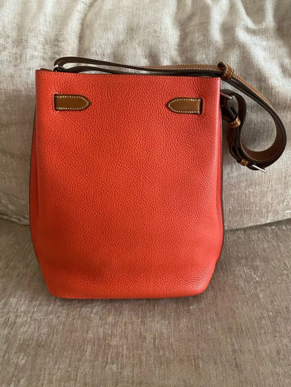 Hermes So Kelly 22 Sanguine Verso Rose Jaipur Clemence Phw #R 2014 Crossbody Bag