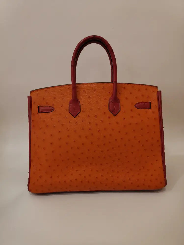 Hermes Vintage Ostrich Birkin 35 Handbag