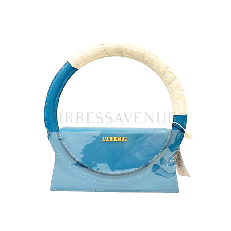 Jacquemus Le Sac Rond Tutquoise Leather Handbag