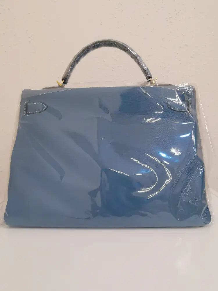 K40 Bleu Jeans Clemence Ghw Stamp O (2011) Handbag