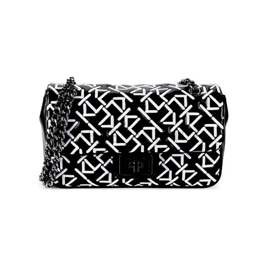 Karl Lagerfeld Agyness Shoulder Bag Black Signature Crossbody