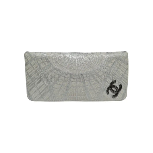 Leather Dove Sequin Clutch Pouch &