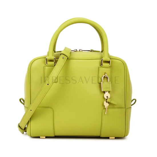 Loewe Amazona 19 Lime Green Handbag