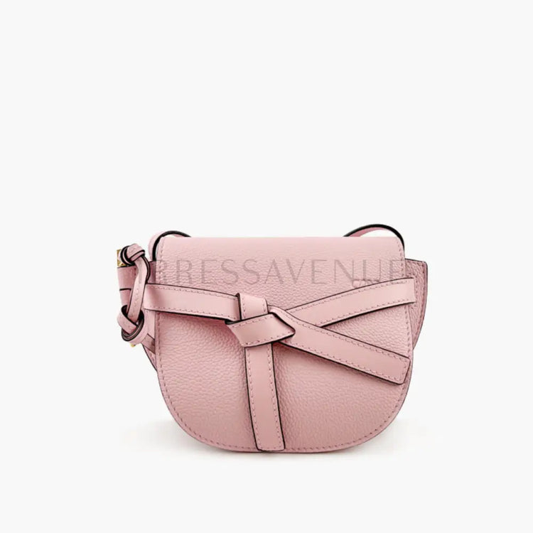 Loewe Gate Mini Grained Pale Pink Ghw 2019 Crossbody Bag