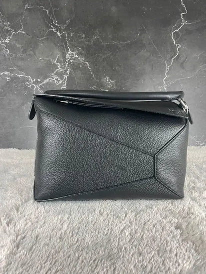 Loewe Puzzle Medium Black Crossbody Bag