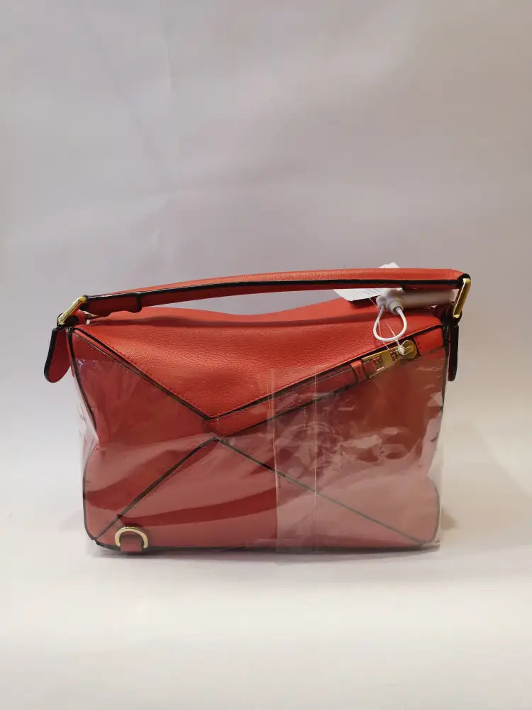 Loewe Puzzle Red Ghw Shoulder Bag