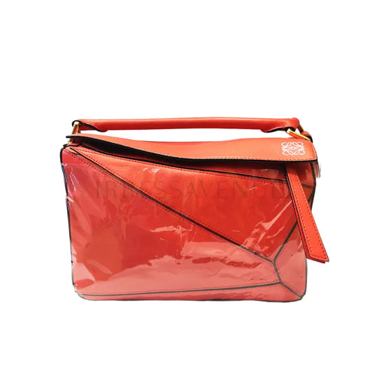 Loewe Puzzle Red Ghw Shoulder Bag