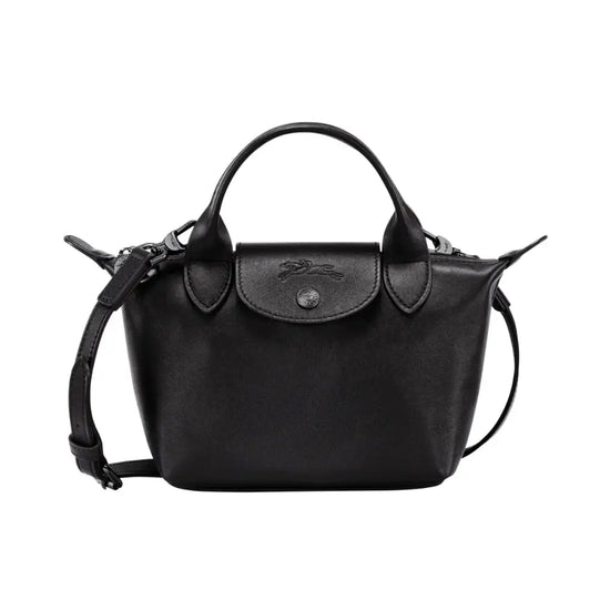 Longchamp Cuir Xs Black Crossbody Bag