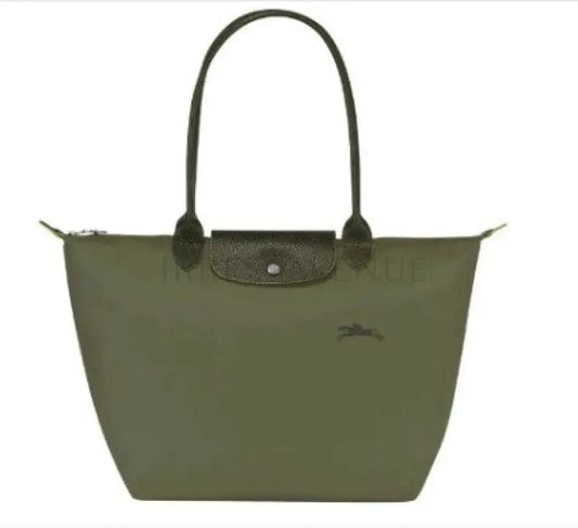 Longchamp Le Pliage Green Large Tote Bag Forest Hand