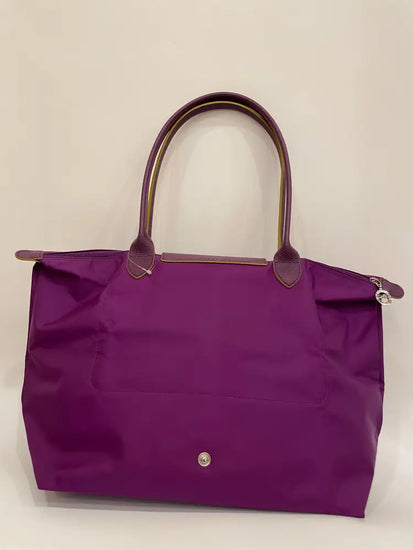 Longchamp Le Pliage Long Handle Medium Longchamp Le Pliage Purple