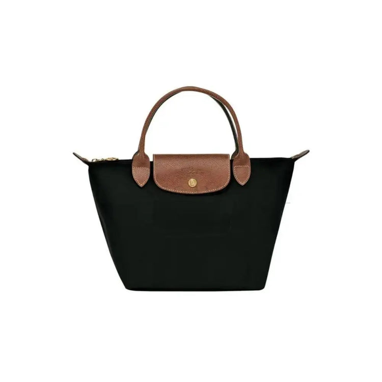 Longchamp Le Pliage Small Top Handle Bag Black/Brown Shoulder