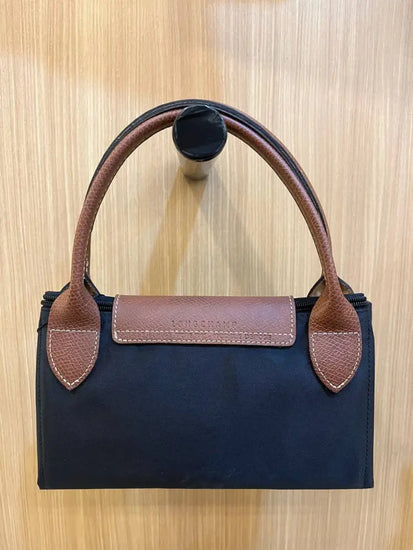 Longchamp Le Pliage Small Top Handle Bag Black/Brown Shoulder