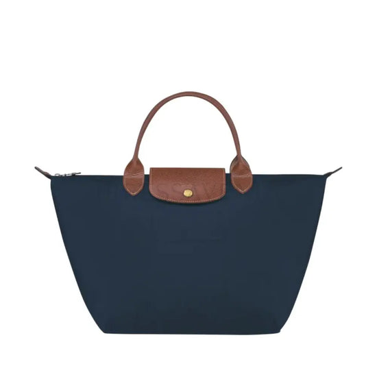 Longchamp Le Pliage Small Top Handle Bag Marine Klasik Shoulder