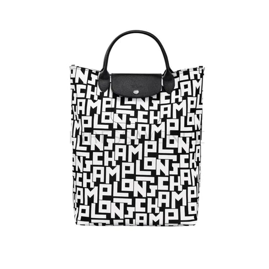 Longchamp LGP Tote Bag Noir Blanc