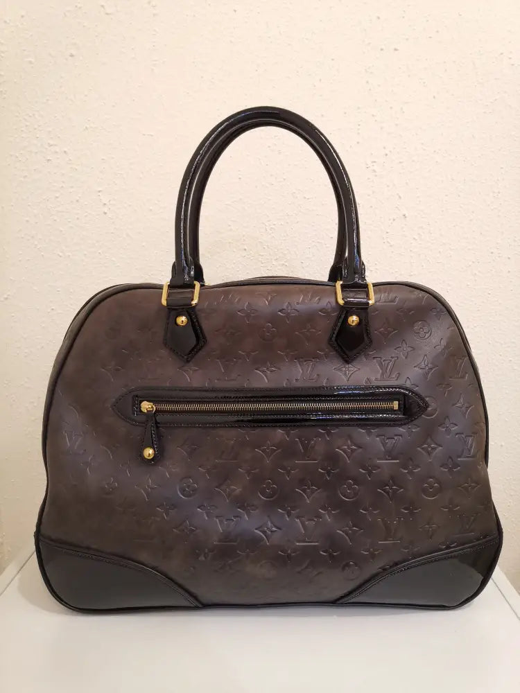 Louis Vuitton Alizee Grey Ombre Monogram Embosed Ghw (2006) Handbag