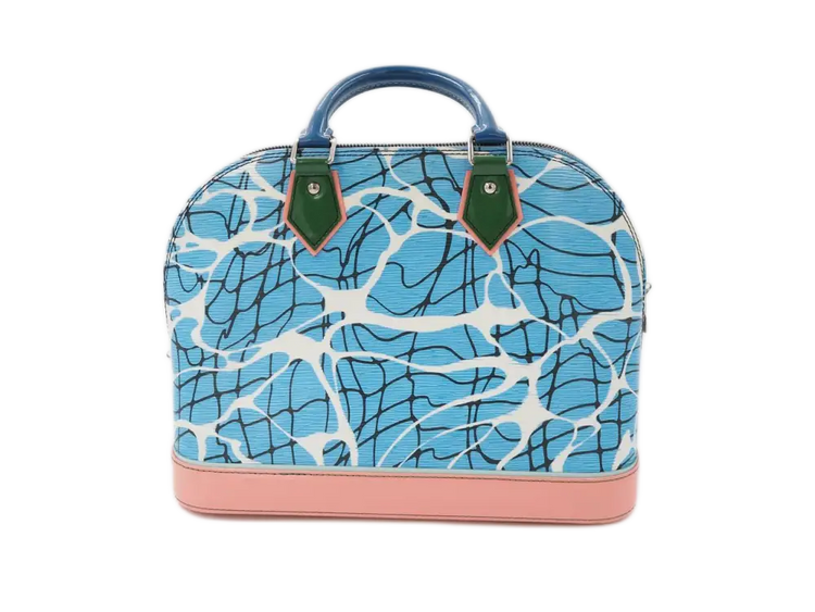 Louis Vuitton Alma Aqua Print Handbag