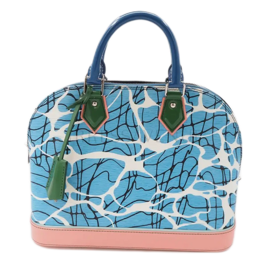 Louis Vuitton Alma Aqua Print Handbag