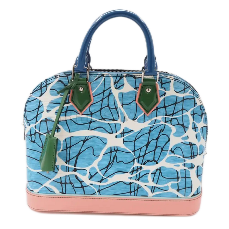 Louis Vuitton Alma Aqua Print Handbag