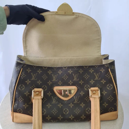 Louis Vuitton Beverly Satchel Monogram Shoulder Bag Ghw Bag